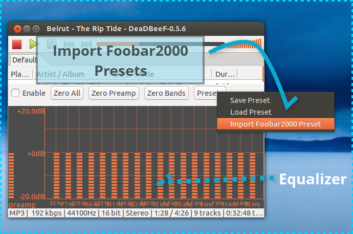 foobar 2000 equalizer presets
